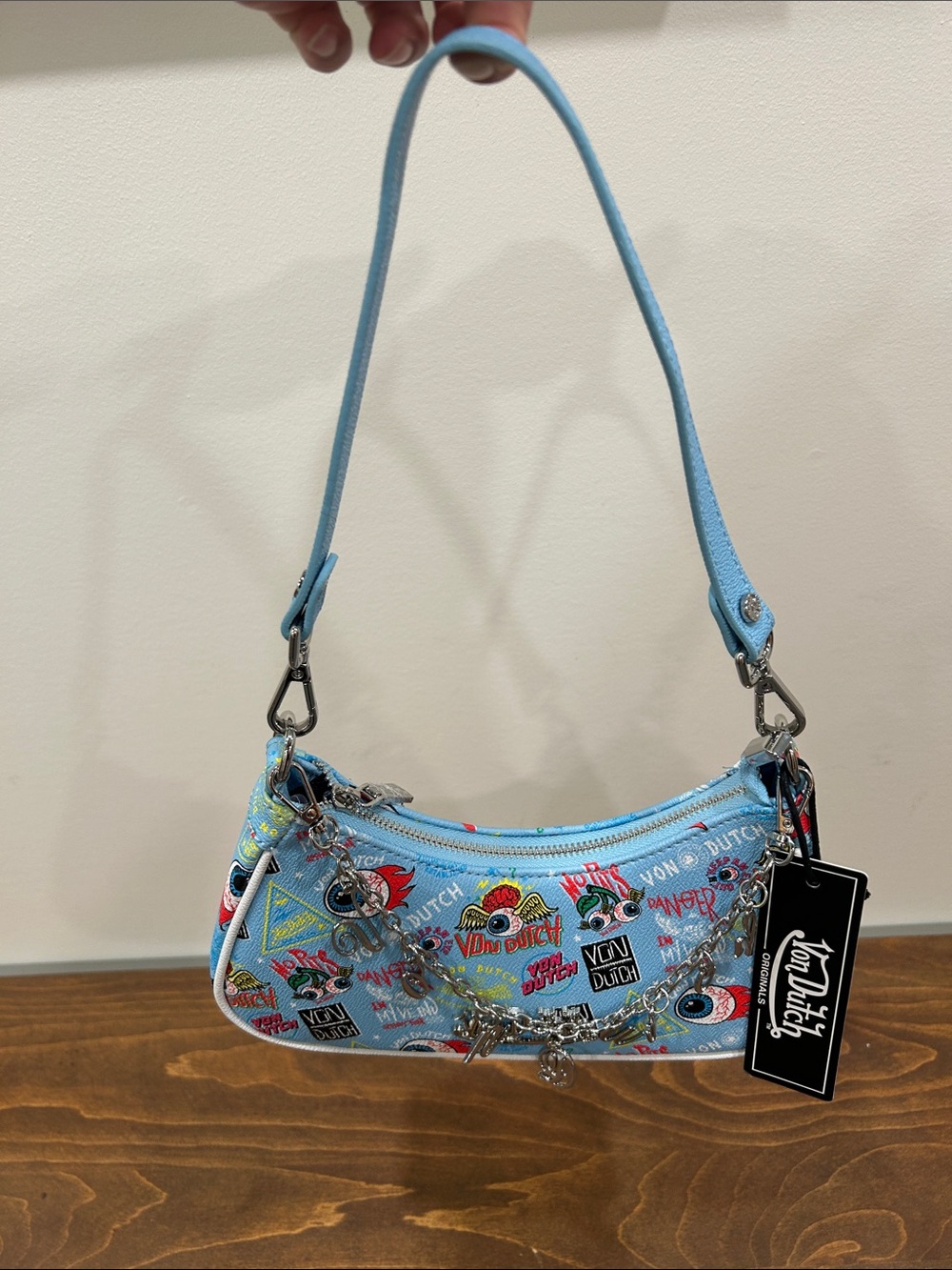 Von Dutch Blue Jax Mini Shoulder Bag
